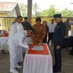 Lantik PAW Kades Togo Mulya, Bupati Delis: Program Air Bersih Rp2,5 Miliar Direalisasikan Tahun Ini