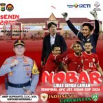 Dukung Timnas Indonesai, Polres Morowali Gelar Nobar Semifinal Piala Asia U-23