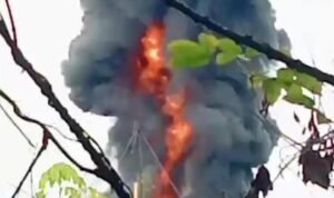 Sumur Minyak Ilegal di Tanjung Dalam Muba Meledak, Polisi Bungkam