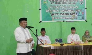 Pj Bupati Luwu Serahkan BLT DD Tahap I Desa Seppong