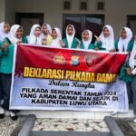 Polres Lutra Ajak Pelajar SMA Deklarasi Pilkada Serentak Yang Aman, Damai dan Sejuk