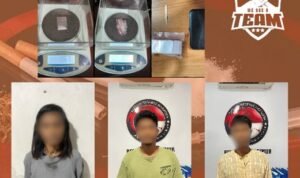 Polres Lutim Tangkap Tiga Penjual dan Kurir Narkotika, Satu Diantaranya IRT