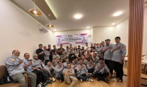 Polres Luwu Utara menggelar Cooling System bersama Awak Media, di Warkop Remaja, di depan Bandara Andi Djemma, Masamba, Kabupaten Luwu Utara, Sulsel. Senin 18 November 2014.(dok: polres lutra)