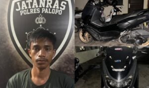 Kurang dari 24 Jam, Resmob Polres Palopo Bekuk Maling Motor Terekam CCTV