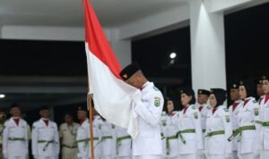 Bupati Luwu H Patahudding Kukuhkan 73 Anggota Paskibraka 2025