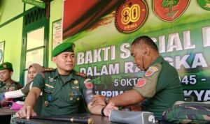 Kodim 1403 Palopo Gelar Donor Darah Sambut HUT TNI ke-80
